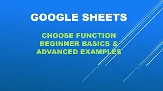 Boost your spreadsheet game: CHOOSE function basics and beyond!