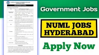 Numl University Jobs | hyderabad jobs | sindh jobs | universitu jobs | pak sindh jobs 
