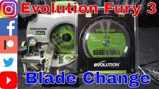 Evolution Fury 3 Saw Blade Change - Step By Step Miter, chop, cut-off saw