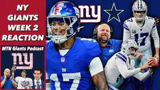 NY Giants Week 2 Reaction vs Cowboys | Heartbreaker in Dallas (0-2)