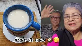 ! Sabroso y cremocito Atole de coco ! 😋 🥥🥛🍵| Cocina Tutuli 