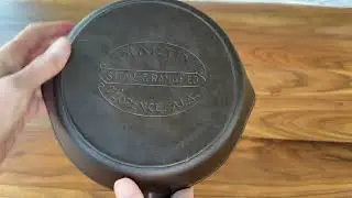 Vintage Martin Stove & Range Hamburger Logo Cast Iron Skillet Pan no. 5