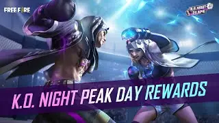 K.O. Night Peak Day Rewards | English | Garena Free Fire