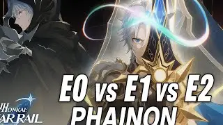 PHAINON E0S1 VS E1S1 VS E2S1 DAMAGE COMPARISON | HONKAI STAR RAIL |
