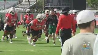 Miami Hurricanes Hold First Spring Practice Of 2022