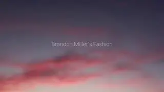 Brandon Miller's Fashion Intro