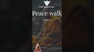 19 monks 🕊️ peace walk Peace doesn&rsquo;t rush ahead of us