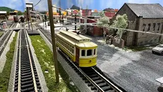 Scratch built trolley overhead catenary (non operational).