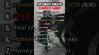 Longest are often the Best ✨ #rap #hiphop #kendricklamar #spotify