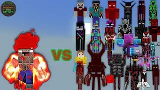 Angry Noob vs Anomaly Foundation Bosses | Minecraft Bedrock | MobBattle