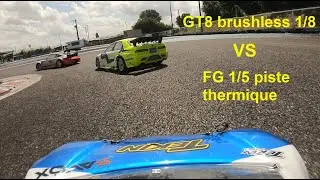 Rally game GT8    VS    1/5 piste - Circuit MARCG - Onboard Gopro