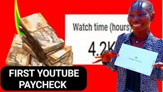 OUR FIRST YOUTUBE PAYCHECK AS SMALL YOUTUBERS || GETTING 4,000 WATCH TIME in 1 WEEK ONLY!!! ...
