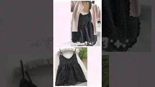 sew with me 🎀 babydoll top 𐙚⊹˖ #sewing #sewingtutorial