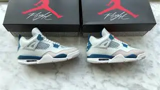 REAL VS FAKE Air Jordan 4 Military Blue 2024 from SUPLOOK 2