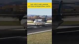 MSFS | fly91 ATR 72-600 landing at Pune Intl (VAPO) #flightsimulator #landingvideo