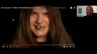 Tommy Johansson - Hallelujah (Leonard Cohen cover) Reaction #tommyjohansson #music