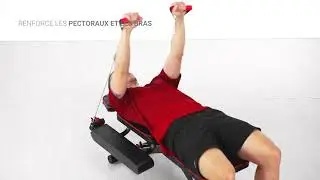 ECODE&reg; Station d'entra&icirc;nement r&eacute;glable Banc pour poids et halt&egrave;res.TOTAL GYM ECO-849