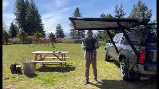 Vehicle Awning Setup Tacoma Kuat Ibex Rack
