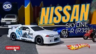 Nissan Skyline GT-R (R32) Godzilla Diecast Cars Unboxing Hot Wheels