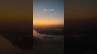 Brahmaputra aerial view #india #travel #love #assam #guwahati #brahmaputra #evening #sunset