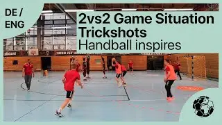 Wingplayer & Halfback 2vs2 - Trickshots - Handballtraining | Handball inspires [deutsch/english]