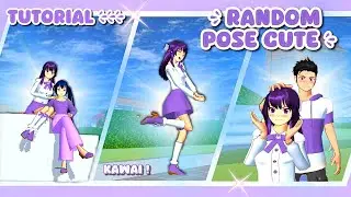 🌷 TUTORIAL RANDOM CUTE POSE || sakura school simulator