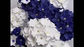 DIY Paper Flower - Template Filler Flower 1 - Hydrangea Tutorial (Re-Upladed)