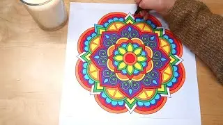 🌿 Relaxing Mandala Coloring | Calm Music & Mindful Art Therapy for Stress Relief