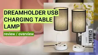 Dreamholder Table Lamp Review: Modern Lighting with USB & AC Charging!