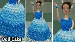 Doll Cake At Home | Doll Cake In Marathi | Doll Cake Recipe | How To Make Doll Cake | Cake Recipe |