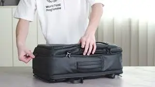 GB00734 Golden Wolf 15.6-inch Laptop Business Casual Large Capacity Water-resistant Backpack Bag