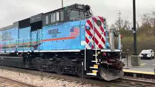 Metx 500 Holiday Train departs National Street/Elgin on 11/22/2024