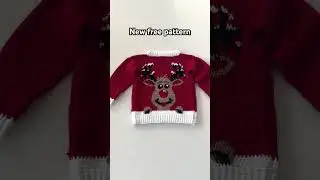 New: Christmas Sweater 🦌 Free pattern in sizes XS-5XL #crochet #holidaywithyoutube