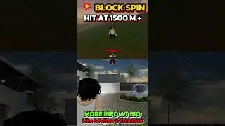 Block Spin Shoot Through The Wall 1500M+ 💥 FREE Version  #robloxscript #blockspin