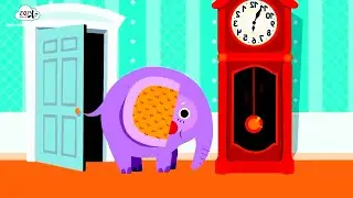 HICKORY DICKORY DOCK MONSTER PURPLE ELEPHANT