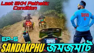 Dangerous ⚠️ SANDAKPHU | LAST 10 KM IS THE toughest PART OF entire SANDAKPHU RIDE | Episode-5
