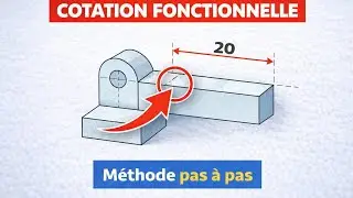 Cotation fonctionnelle en dessin technique, cha&icirc;ne de cotes, dessin industriel, dessinTec Gil