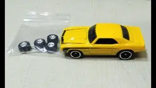 Как поменять колеса на Hot Wheels COPO Camaro 1969 года