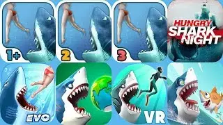 ALL HUNGRY SHARK GAMES EVOLUTION (2010-2019)