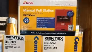 Unboxing Gentex and Kidde fire alarms