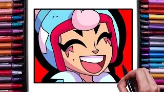 How to Draw Janet Profile Icon From Brawl stars | Easy Step-by-Step Drawing Tutorial