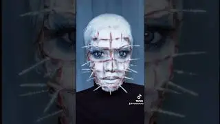 📌Pinhead Makeup📌 #halloweenmakeup #sfx #sfxmakeup #horror #pinhead #hellraiser #makeupartist