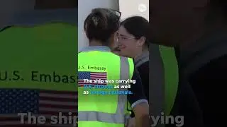 US citizens and foreign nationals arrive in Israel