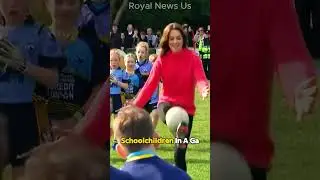 Princess on the Field: Kate Middleton Breaks Boundaries! #royalnews #katemiddleton #kate #shorts