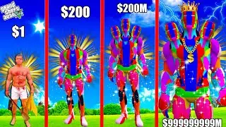 FRANKLIN GROWING POOR GOLD & BLUE IRONMAN TO ALL FATHER BLACK & RED IRONMAN IN GTA 5!