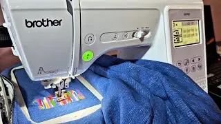 Brother LB7950 embroidery and sewing machine with the repositional hoop.