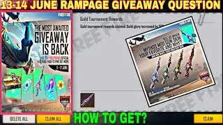 13th-14th June Rampage Giveaway Question On Facebook | How To Get Azure Stormbriner M60