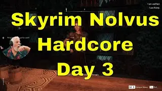 Skyrim | Nolvus Hardcore Day 3 | !giveaway Cutty Black