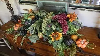 TUSCAN DECOR DINING ROOM - EARLY FALL DECOR - HOBBY LOBBY GOODWILL SHOPPING HAUL
