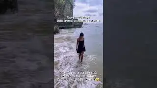 Secret beach in Bali🤯 90 days solo travel | #balibeach #bluewater #solotraveller
